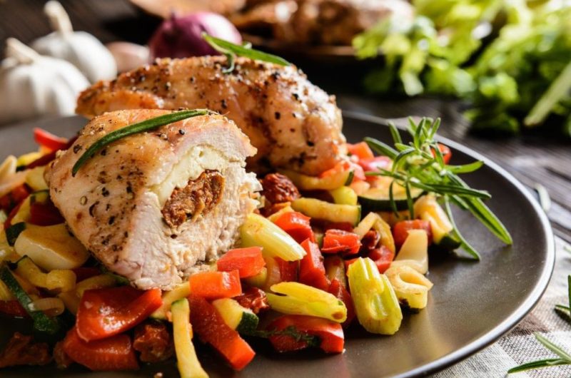 Feta and Olive Stuffed Chicken Thighs